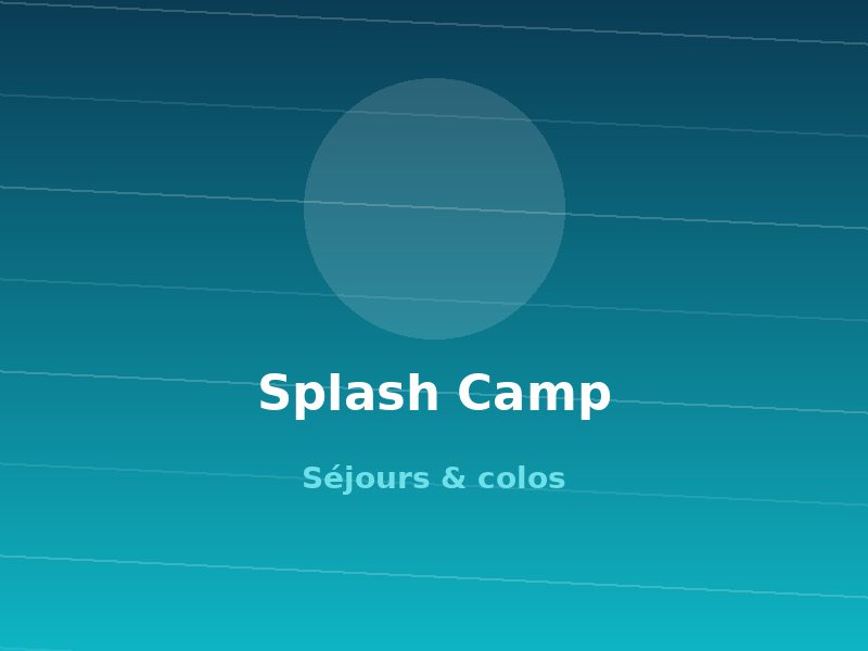 Groupe d'enfants en séjour de vacances Splash Aventures